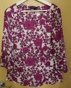 Banana Republic Floral Boatneck Blouse